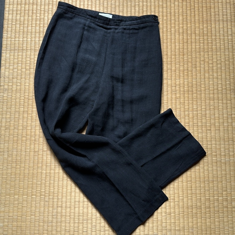 Barneys Black Linen Trousers